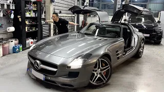 ECHAPPEMENT CATPOVIĆ SUR LA MERCEDES SLS 63 AMG !! 🥵🔥CHROME VERT MAT !! 😱