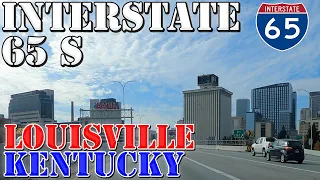 I-65 South - Louisville - Kentucky - 4K Highway Drive
