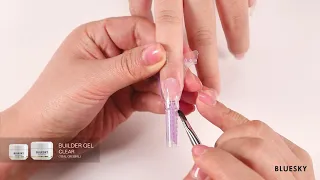 Bluesky Builder Gel | Nail Extension Tutorial