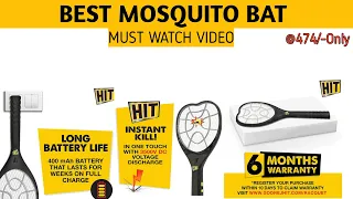 Best Mosquito Bat Under 500|How To Use Hit Mosquito Bat | Unboxing & Live Demo