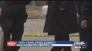 Potential plea deal for 15-year-old crime spree suspect collapses