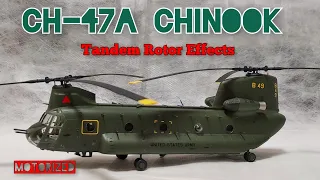 CH-47A CHINOOK Start up, Tandem rotor effects