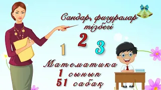 Математика 51 сабақ. Сандар, фигуралар тізбегі