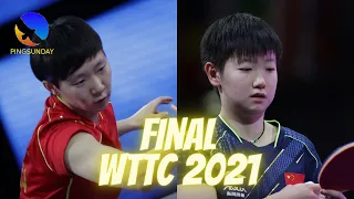 Final of WTTC 2021 - Sun Yingsha vs Wang Manyu