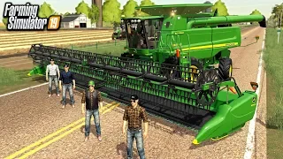 FARMERS COME TOGETHER TO HELP HARVEST WHEAT (ROLEPLAY) | FARMING SIMULATOR 2019