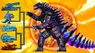 SUPER MONSTER : Mega Mechagodzilla VS Ice Beelzebub Tank | Arena Tank Cartoon