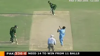 Pakistan need 14 runs from 11 balls against india |  2004