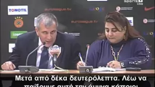 Zeljko Obradovic freaks out