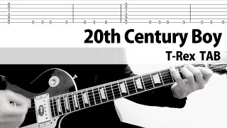 【TAB】20th Century Boy T-Rex Guitar Cover Tutorial w/Lyrics