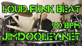 Loud Funk Drum Beat 90 BPM JimDooley.net