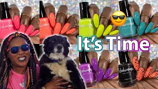 It's Neon Season 😎🥳 KBShimmer Mix It Up Summer 2024 Indie Polish Swatches, Comparisons & Review