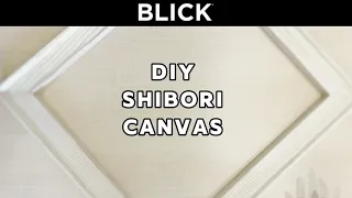 How to Make Shibori Canvas Wall Art