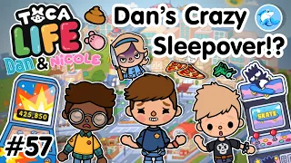 Toca Life City | Dan’s Crazy Sleepover!? #57 (Dan and Nicole Series)