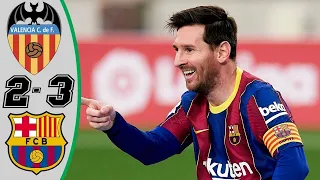 Barcelona vs Valencia 3-2 All Goals Extended Highlights 2021