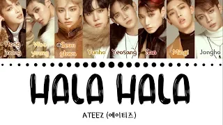 ATEEZ (에이티즈) - 'HALA HALA' (Hearts Awakened, Live Alive) (Color Coded Lyrics Eng/Han/Rom/가사)
