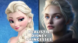 Realistic Disney Princesses  |  Created with AI