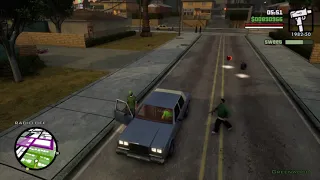 GTA SA Definitive Edition - Franklin Gets Carjacked By CJ