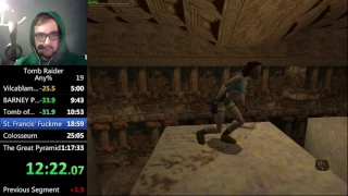 Tomb Raider Any% SS Speedrun in 1:13:03