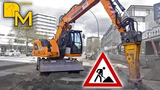 Der perfekte Bagger im Stadtverkehr! Liebherr 918 compact Mobilbagger Straßenbau Großbaustelle