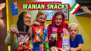 First Time Trying IRANIAN Snacks!