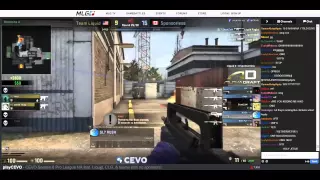 Team Liquid Hiko 1v5 Insane ace vs Sponsorless w/ Tec-9 - Cache map