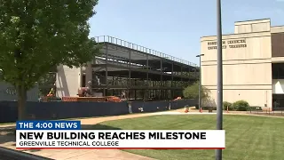 New building on Greenville Tech campus reaches milestone