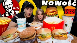 Jemy WSZYSTKIE NOWOŚCI z FAST FOODÓW! (McDonald's, KFC, Burger King...)