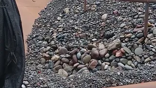 Barge Unloads 3200 Tons of Cobblestone, Video Completed - Flow of relaxing stones