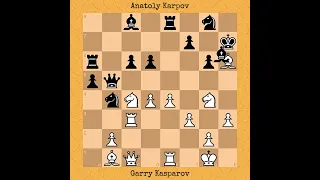 Garry Kasparov vs Anatoly Karpov | World Championship Match, 1990 #chess #chessgame