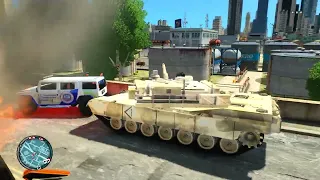 GTA 4 - Abrams Tank Rampage #2