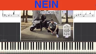 Nein - Raf Camora & Bonez MC Piano Tutorial Instrumental Cover