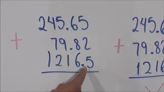 Tips and suggestions for adding and subtracting with a decimal point.