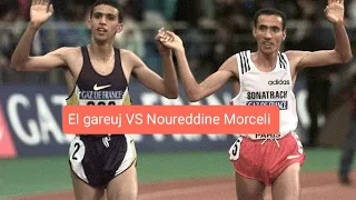 سباق 1500 متر بين نوردين مرسلي وهشام الكروج في بطولة العالم  غوتنبرغ 1995