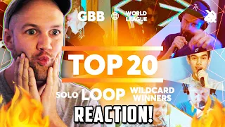 Top 20-6 LOOPSTATION (Solo) Wildcard Compilation - GBB21 WORLD LEAGUE! - BEATBOX REACTIONS!!!!