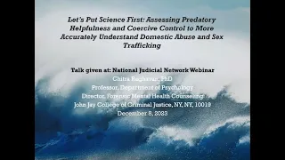 National Judicial Network Webinar: Assessing Predatory Helpfulness (December 8, 2023)