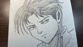 How to draw Levi Ackerman step by step | anime drawing for beginners