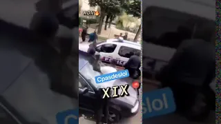 France: Police are attacked and cornered in their car by gangs of migrants