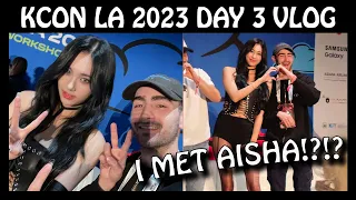 KCON 2023 DAY 3 Vlog - I MET AISHA AND EVERGLOW!?! (Convention + Concert)