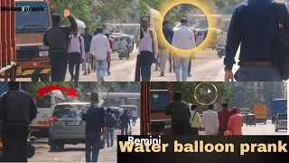 Water balloon prank with twist | throwing water balloon prank | Motas prank |