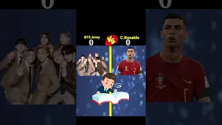 Cristiano Ronaldo Vs BTS Army❓#shorts #short