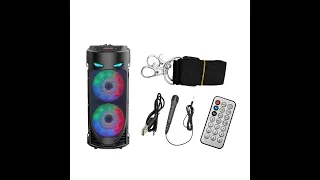 Hot sell ZQS4239 portable wireless bluetooth speaker with TWS function with colorful lights