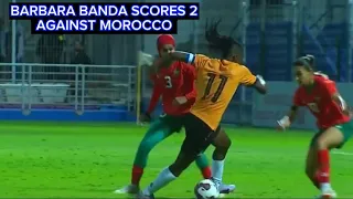 BARBARA BANDA SHINES AGAINST MOROCCO 🇲🇦 SCORES 2 GOALS FOR COPPER QUEENS 🇿🇲