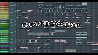 DRUM AND BASS drop FL Studio | free FLP dnb