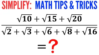 Can you simplify the Rational Expression? | Radicals | (Math Olympiad Training) | #math #maths