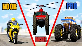 NOOB vs PRO vs HACKER #43 - Beamng drive