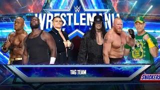 Bobby Lashley & Omos & Gunther Vs Undertaker & Brock Lesnar & John Cena | WWE2k23