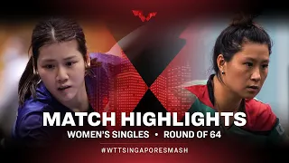 Wong Xin Ru vs Jieni Shao | WS | Singapore Smash 2022 (R64)