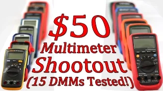 $50 Multimeter Shootout - Part 2 - 15 DMMs Compared! - Build Quality - #0069