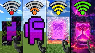 cursed nether portals with different Wi-Fi in Minecraft