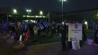 Trump backers protest amid Arizona ballot count